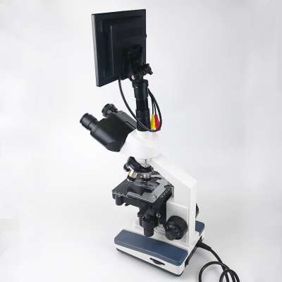 107bn 10x eyepieces led student microscope 10inch lcd digital camera for microscope